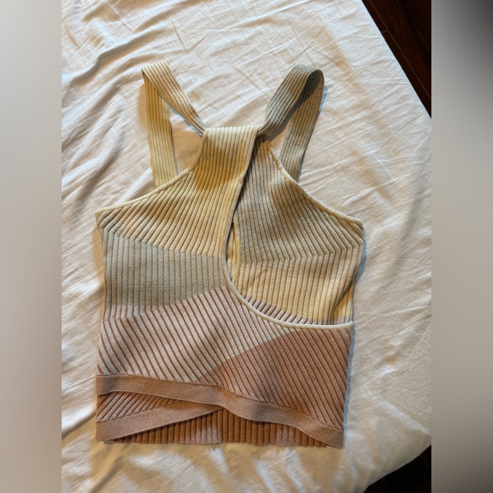 Ribbed Knit Halter Top